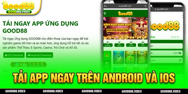 Bạn có thể tải app ngay trên hai nền tảng Android và IOS