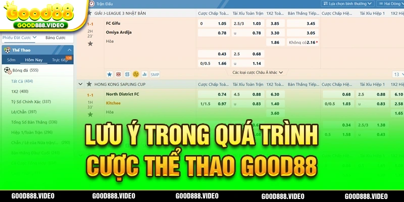 Nên lưu tâm về những vấn đề nào khi tham gia cược thể thao Good88