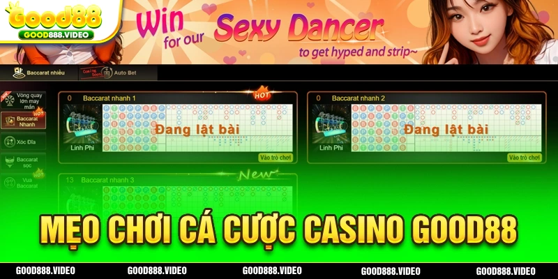 Mẹo chơi cá cược casino Good88 hiệu quả nhất