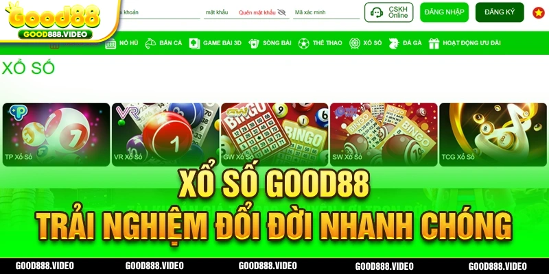 Xổ số Good88 mang đến cho bạn cơ hội đổi đời 